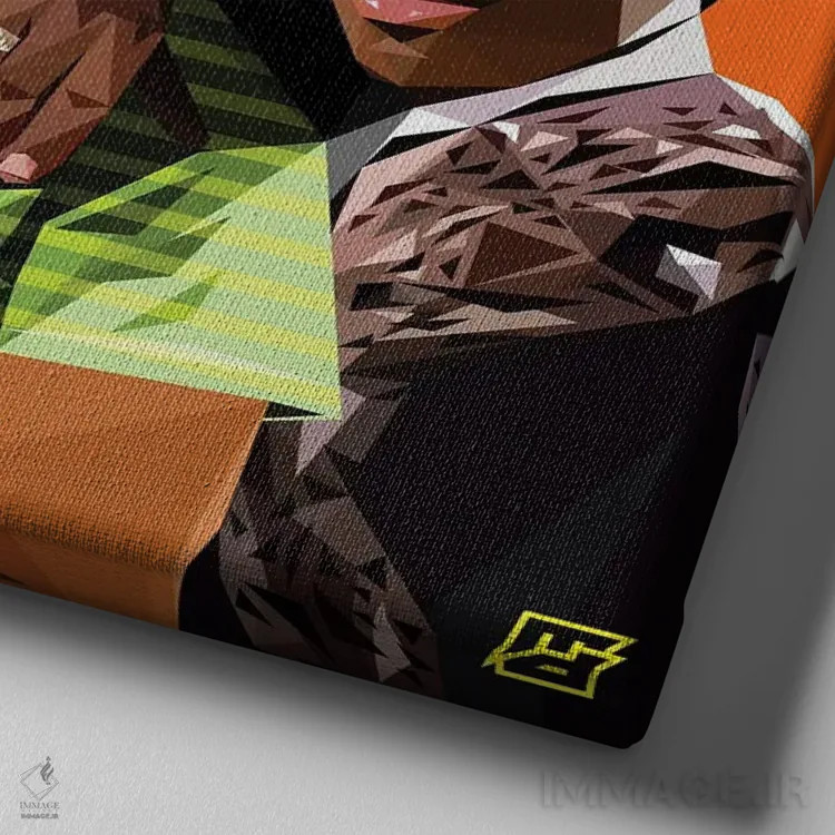 تابلو شاهزادهها پیش از پادشاهان اثر مایکل جرماین داوتی - نمای نزدیک بافت بوم