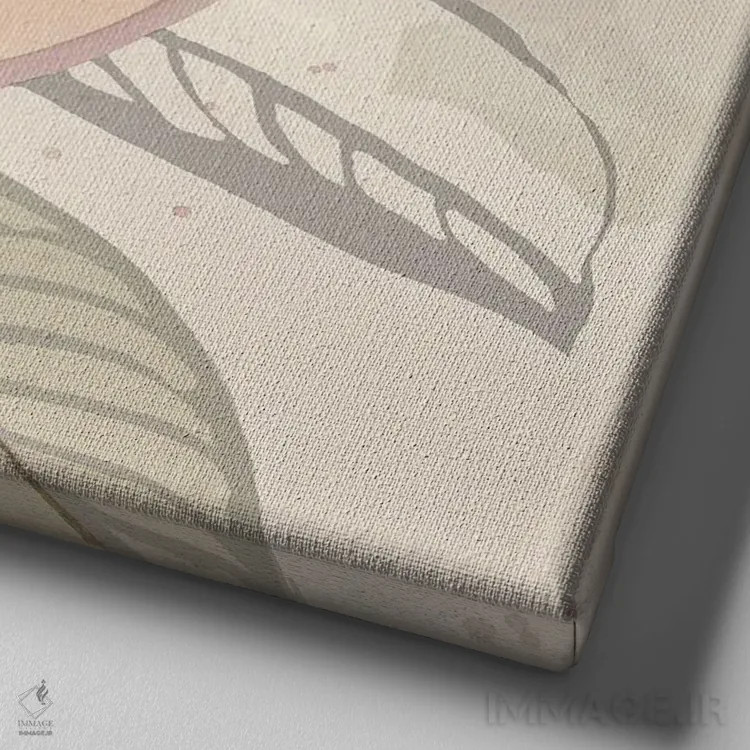 تابلو گل گلی II اثر جیکوب کیو - نمای نزدیک بافت بوم