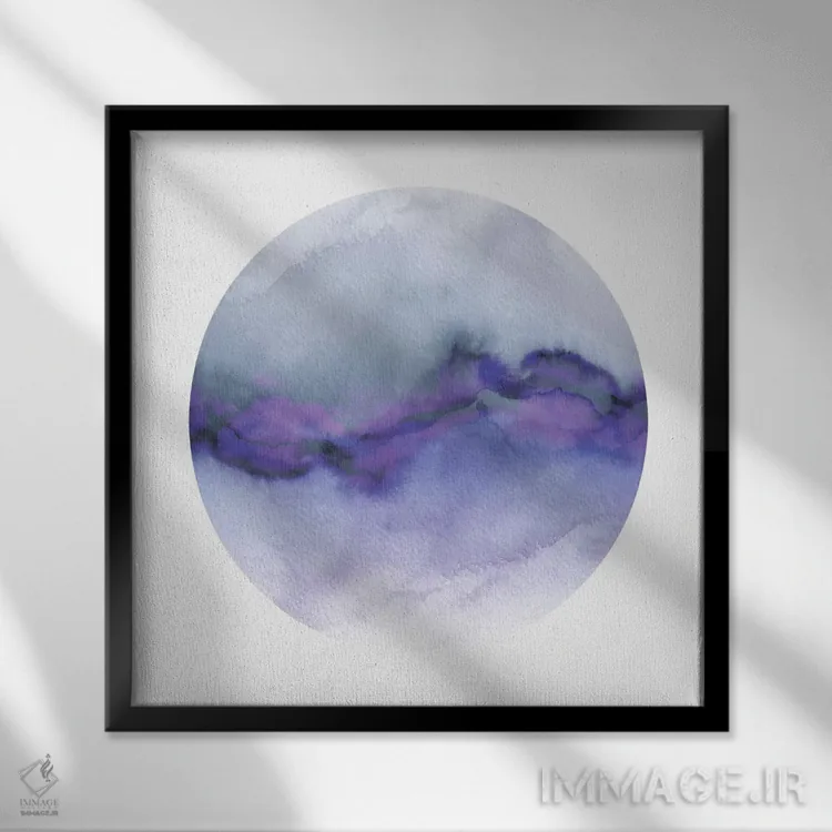 تابلو جریان IX (نهم) اثر جولیا دیسانو - نمای قابدار مشکی