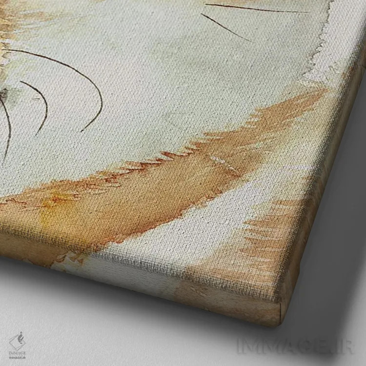 تابلو روح جسور اثر جودیت استاین - نمای نزدیک بافت بوم