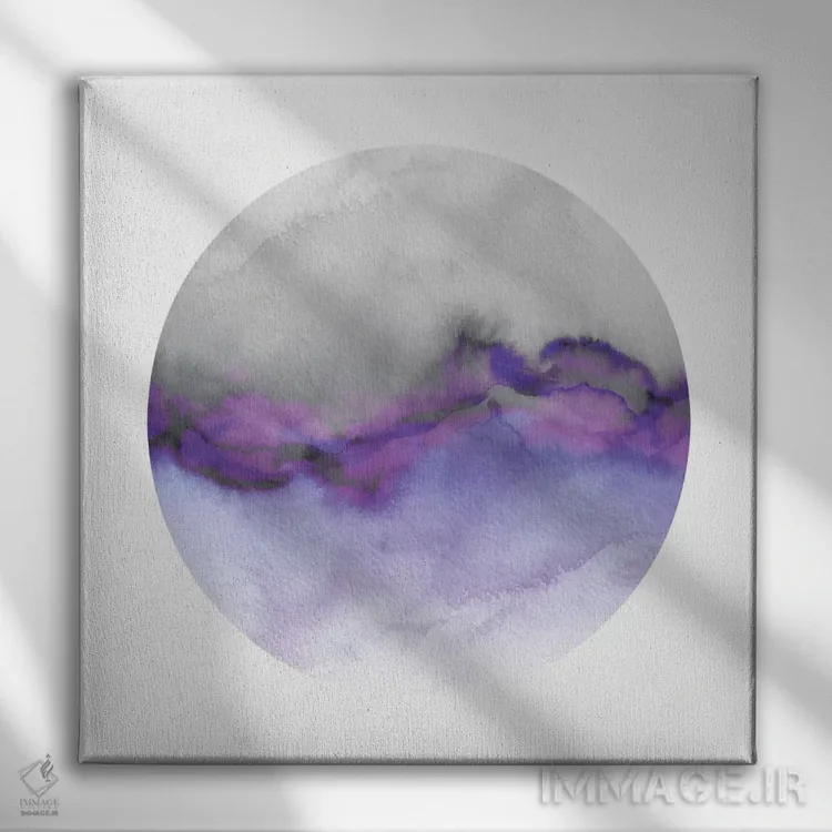 تابلو جریان XII (دوازدهم) اثر جولیا دیسانو - نمای روبهرو روی دیوار