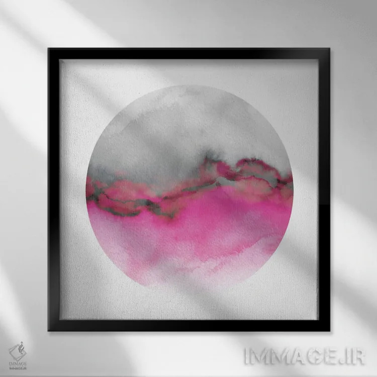 تابلو جریان XI (یازدهم) اثر جولیا دیسانو - نمای قابدار مشکی