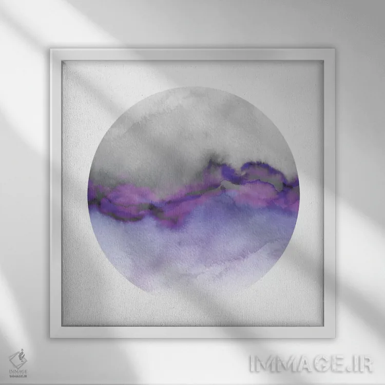 تابلو جریان XII (دوازدهم) اثر جولیا دیسانو - نمای قابدار سفید