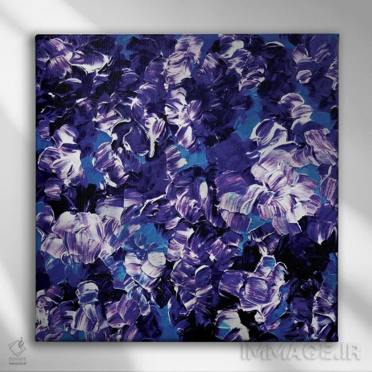 تابلو خیالپردازی گلها اثر جولیا دیسانو - نمای روبهرو روی دیوار