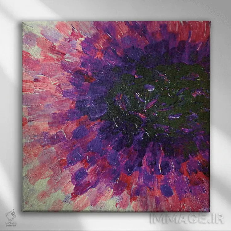 تابلو بیکران II اثر جولیا دیسانو - نمای روبهرو روی دیوار