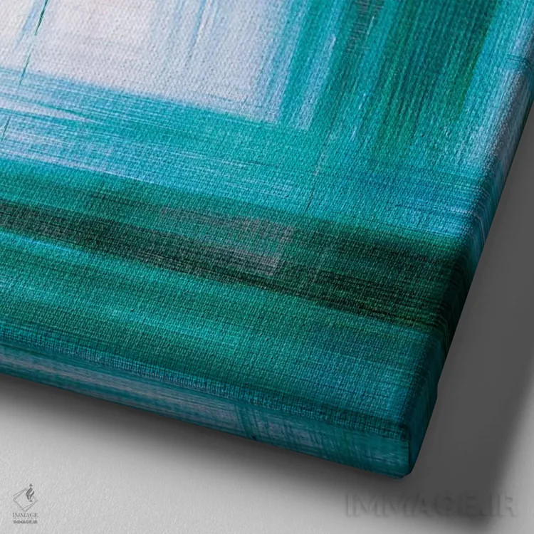 تابلو شطرنجی چهارخانه ۳ اثر جولیا دیسانو - نمای نزدیک بافت بوم