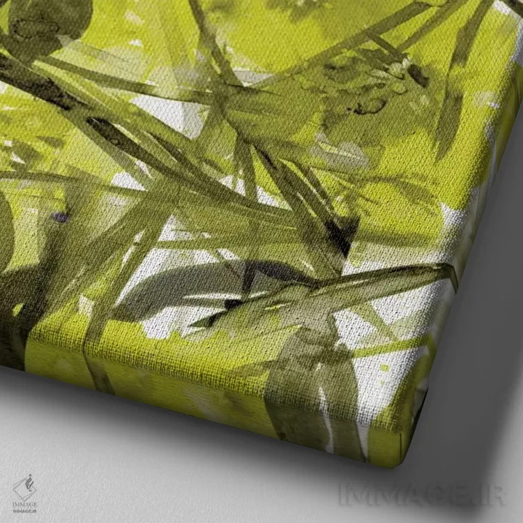 تابلو جشنواره گلها اثر جولیا دیسانو - نمای نزدیک بافت بوم