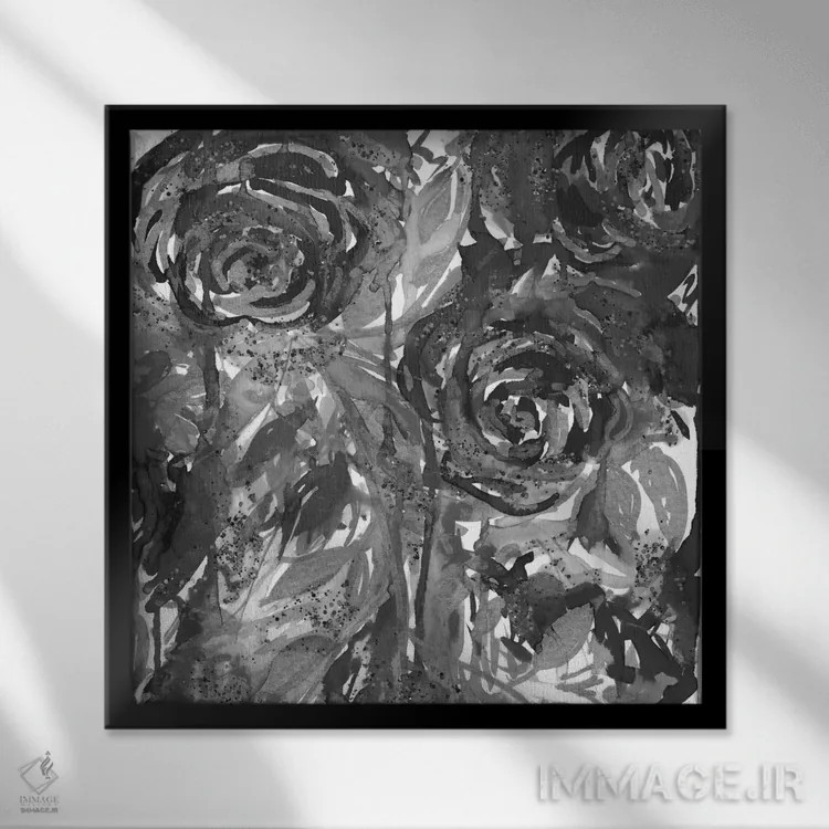 تابلو باغ نیمهشب اثر جولیا دیسانو - نمای قابدار مشکی