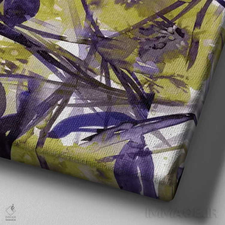 تابلو جشنواره گلها اثر جولیا دیسانو - نمای نزدیک بافت بوم