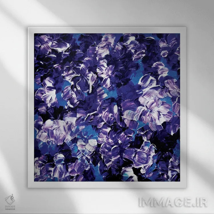 تابلو خیالپردازی گلها اثر جولیا دیسانو - نمای قابدار سفید