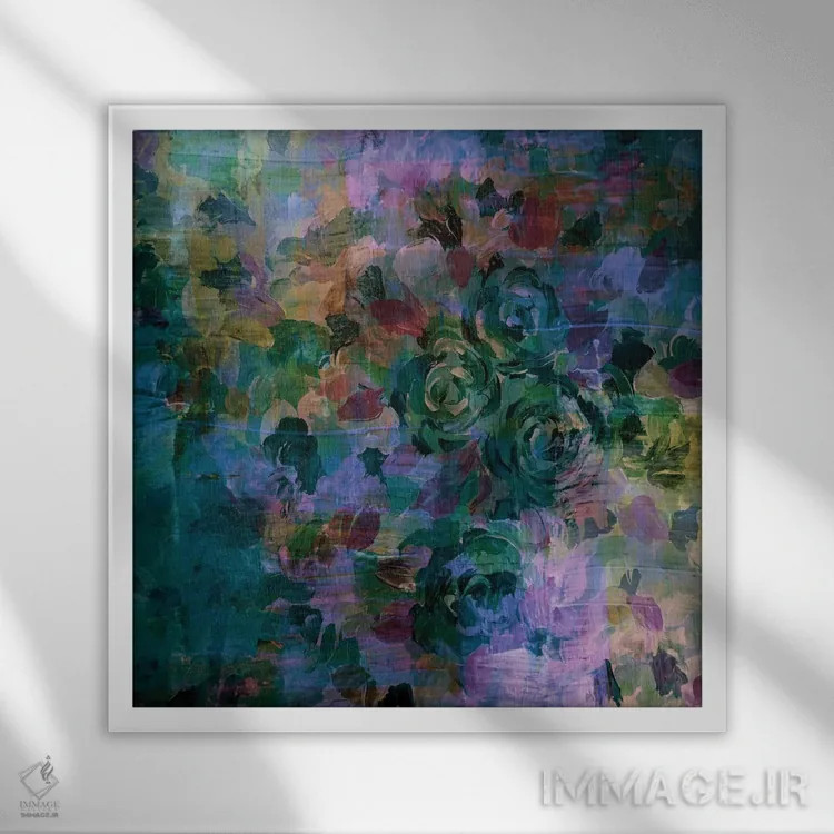 تابلو از پشت عینک صورتی ۲ اثر جولیا دیسانو - نمای قابدار سفید