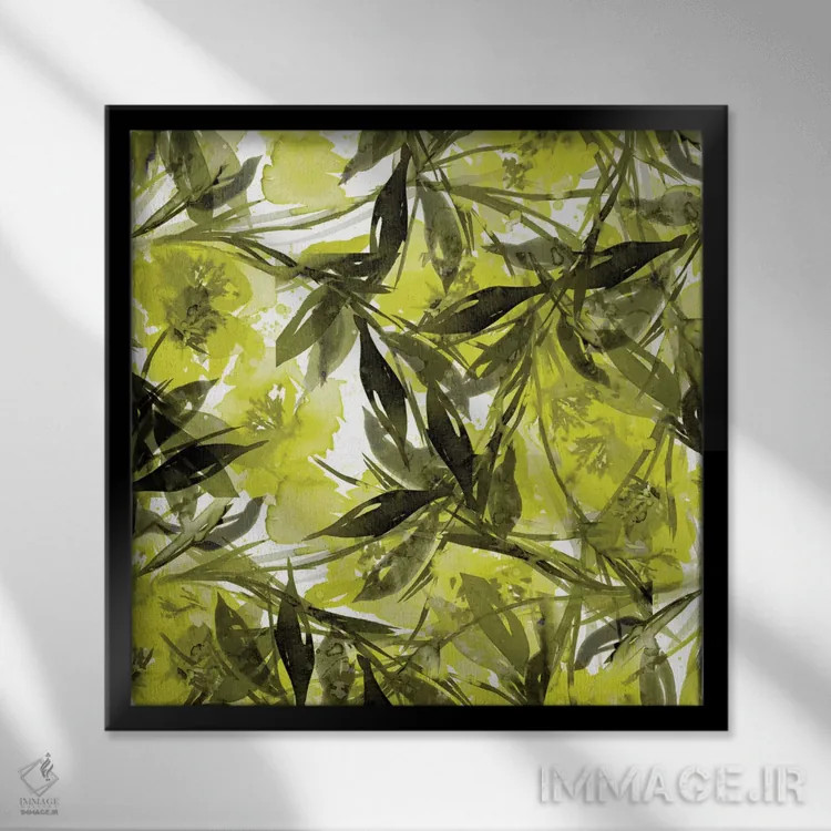 تابلو جشنواره گلها اثر جولیا دیسانو - نمای قابدار مشکی