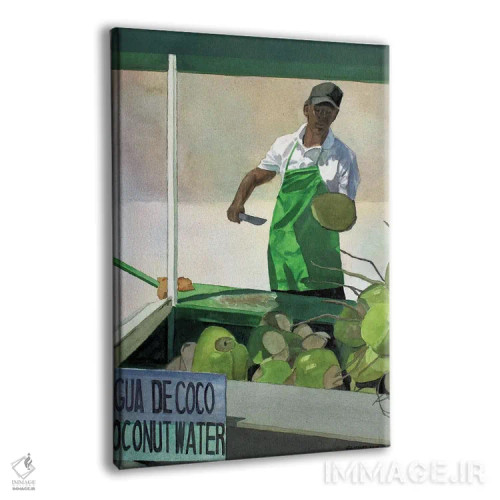 تابلو آب نارگیل (اسپانیایی) - نمای پرسپکتیو محصول
