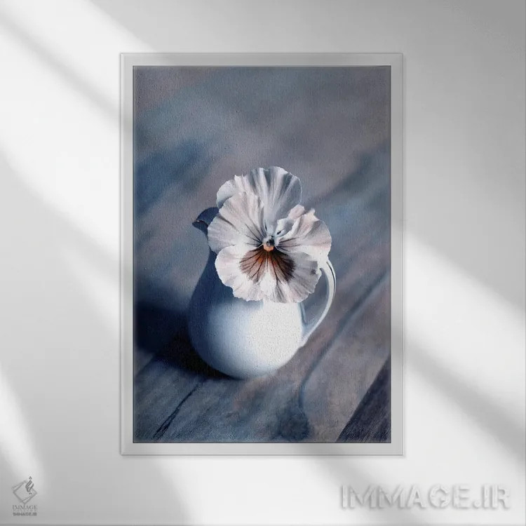 تابلو دکوراتیو یک شنبه ای در آوریل اثر کلودیا دروسرت - نمای قابدار سفید