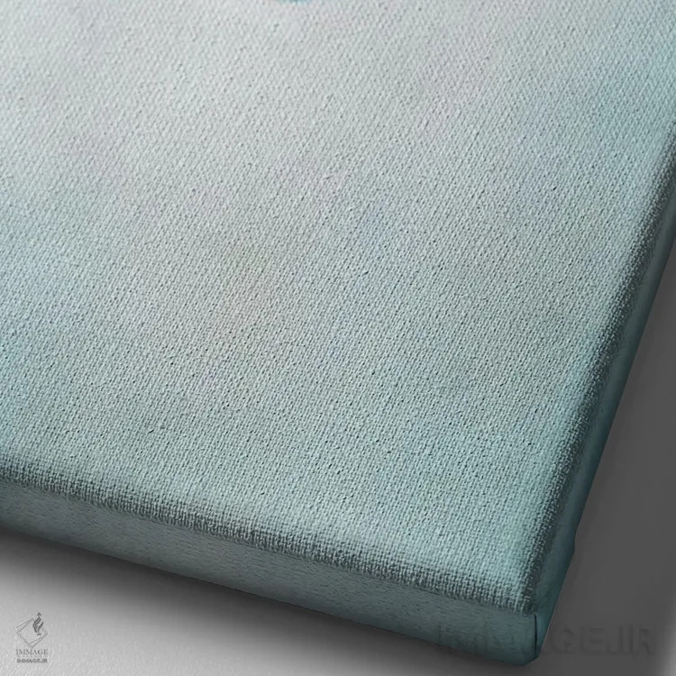 تابلو دکوراتیو شقایق دریایی III اثر کلودیا دروسرت - نمای نزدیک بافت بوم