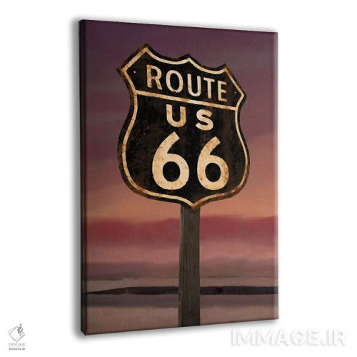 تابلوی جاده ۶۶ اثر کریس کنسانی - نمای پرسپکتیو محصول