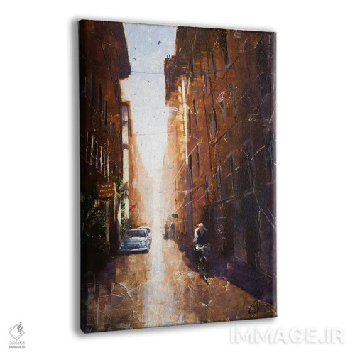 تابلو دکوراتیو کوچه ای در رم اثر کریستوفر کلارک - نمای پرسپکتیو محصول