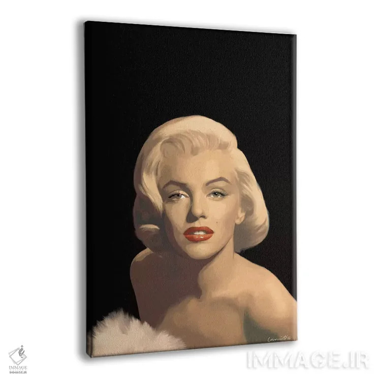 تابلو دکوراتیو زیبایی کلاسیک در لباس مشکی اثر کریس کنسانی - نمای پرسپکتیو محصول