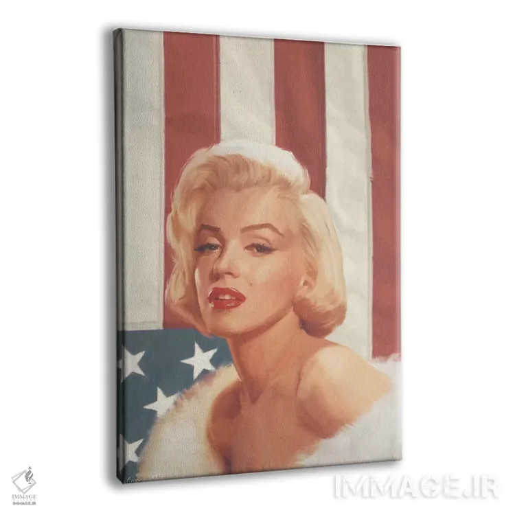 تابلو دکوراتیو مرلین واقعی آبی در پرچم اثر کریس کنسانی - نمای پرسپکتیو محصول
