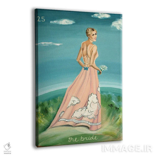 تابلو دکوراتیو عروس اثر سیسی گیدی - نمای پرسپکتیو محصول