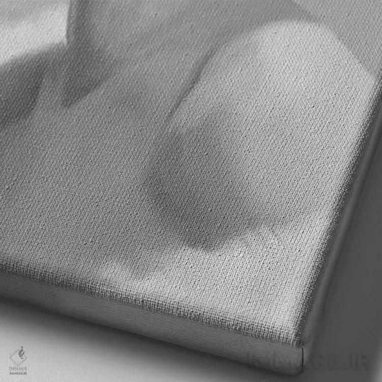 تابلو دکوراتیو مرلین واقعی آبی اثر کریس کنسانی - نمای نزدیک بافت بوم