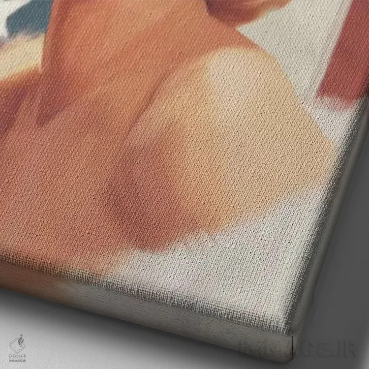 تابلو دکوراتیو مرلین واقعی آبی در پرچم اثر کریس کنسانی - نمای نزدیک بافت بوم