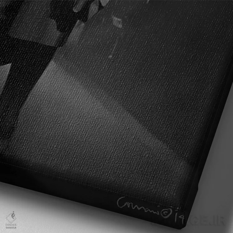 تابلو دکوراتیو خداحافظی اثر کریس کنسانی - نمای نزدیک بافت بوم