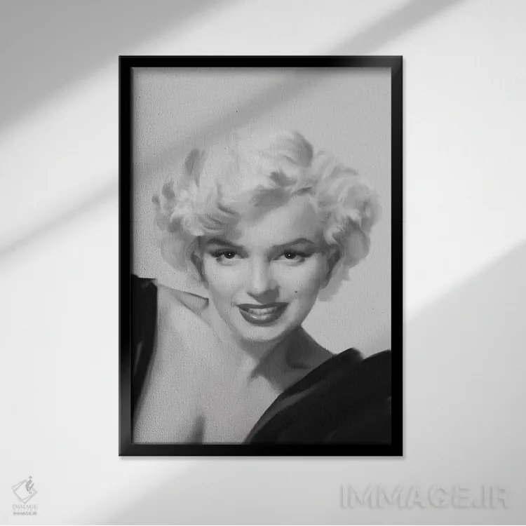 تابلو دکوراتیو نگاه اثر کریس کنسانی - نمای قابدار مشکی