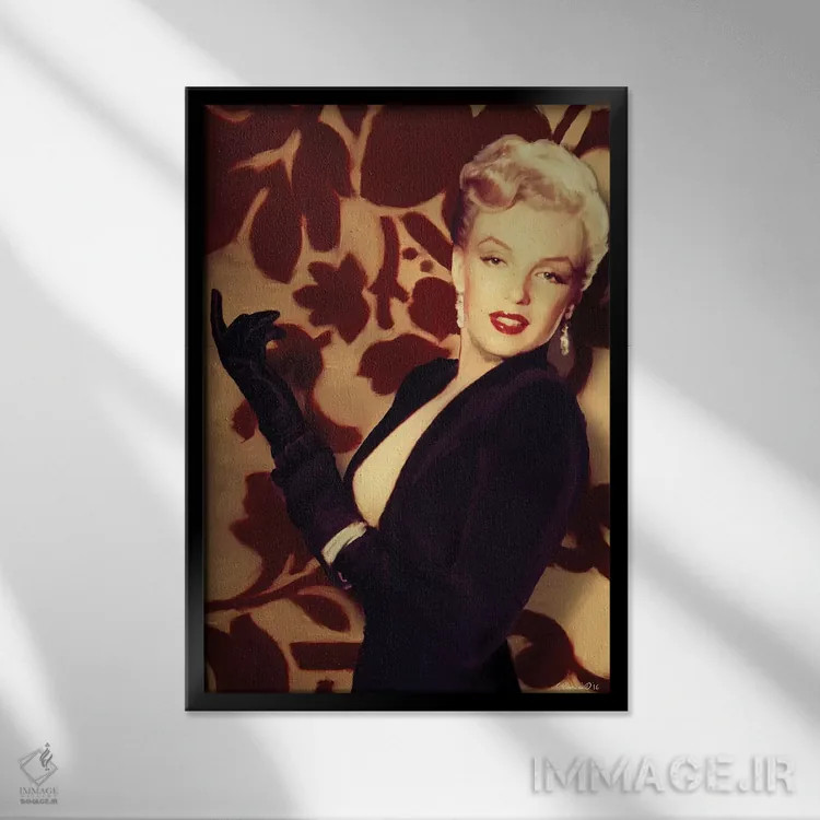 تابلو دکوراتیو دستکش های مرلین اثر کریس کنسانی - نمای قابدار مشکی