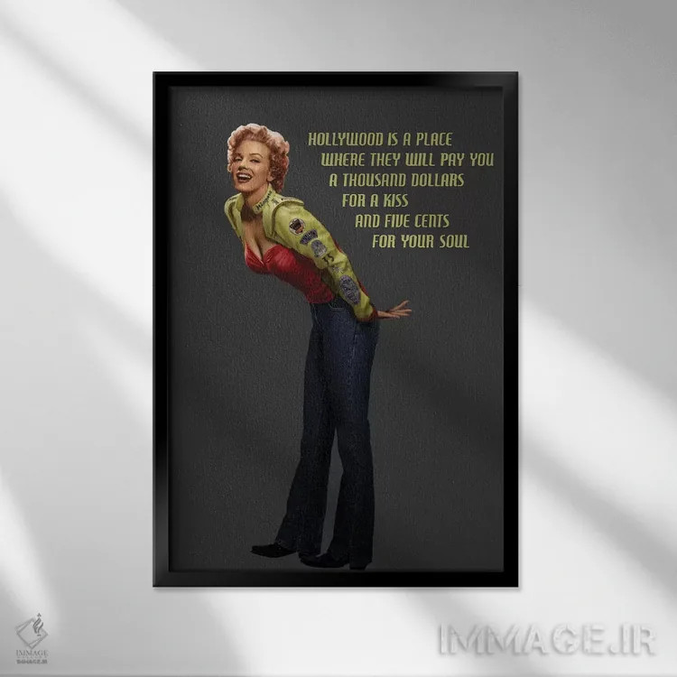 تابلو دکوراتیو مرلین در جاده سرعت ابدی اثر کریس کنسانی - نمای قابدار مشکی