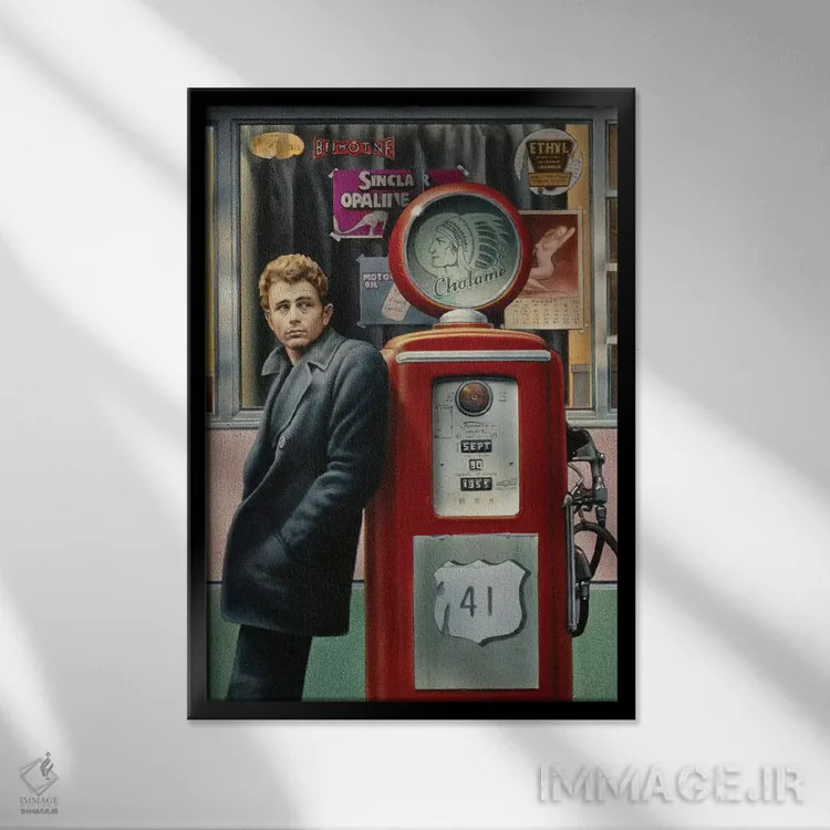 تابلو دکوراتیو جیمز باور اثر کریس کنسانی - نمای قابدار مشکی