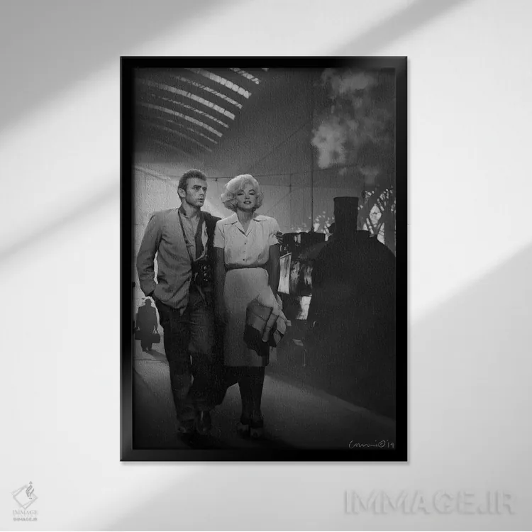 تابلو دکوراتیو خداحافظی اثر کریس کنسانی - نمای قابدار مشکی