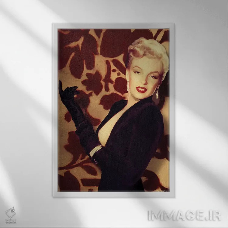 تابلو دکوراتیو دستکش های مرلین اثر کریس کنسانی - نمای قابدار سفید