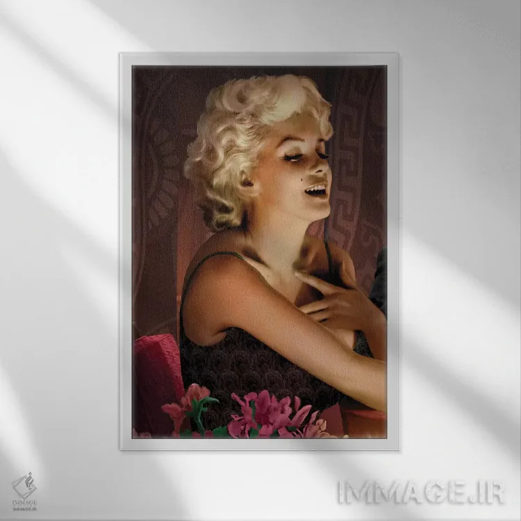 تابلو دکوراتیو لمس مرلین اثر کریس کنسانی - نمای قابدار سفید