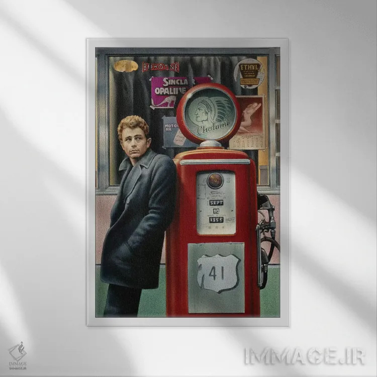 تابلو دکوراتیو جیمز باور اثر کریس کنسانی - نمای قابدار سفید