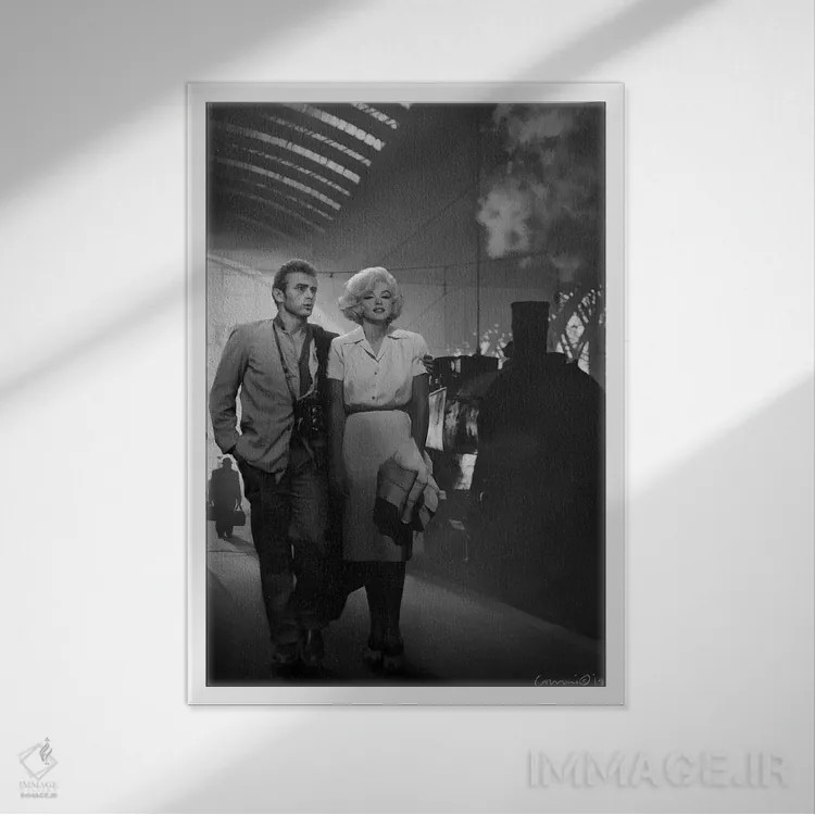 تابلو دکوراتیو خداحافظی اثر کریس کنسانی - نمای قابدار سفید