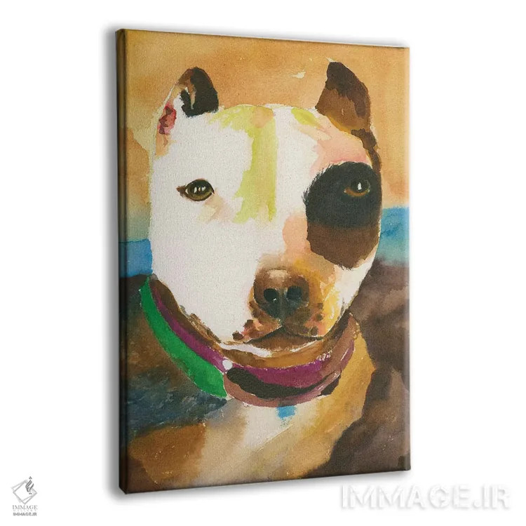 تابلو دکوراتیو پیت بول شماره ۱ اثر کانی کالم - نمای پرسپکتیو محصول