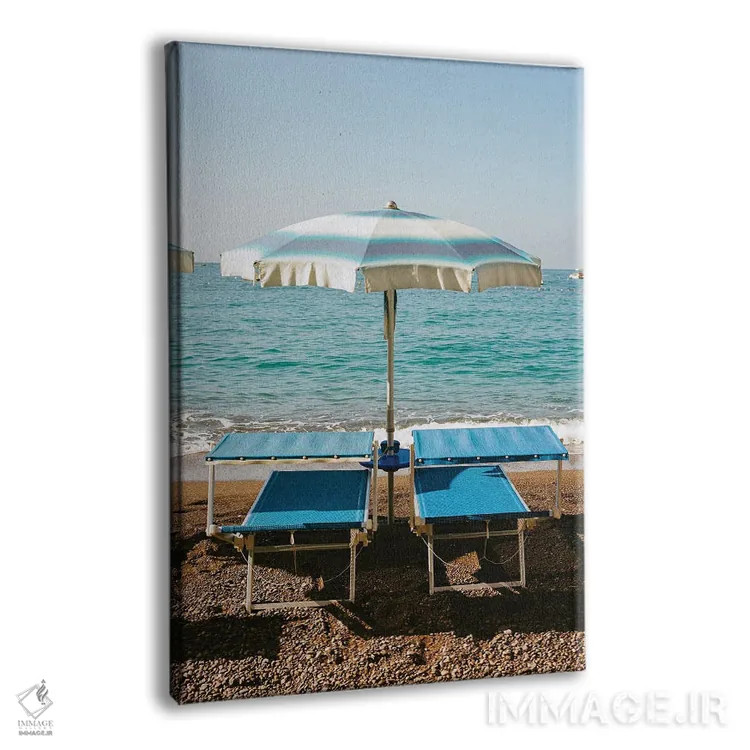 تابلو دکوراتیو ساحل پوزیتانو شماره چهار روی فیلم اثر بثانی یانگ - نمای پرسپکتیو محصول