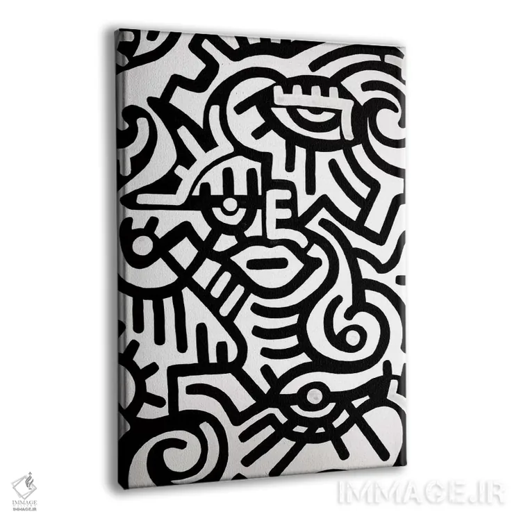 تابلو دکوراتیو حالت اثر بیلی آرتیست - نمای پرسپکتیو محصول