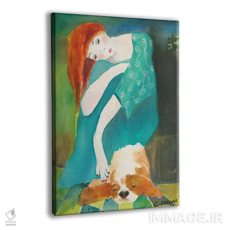 تابلو دکوراتیو دوست من اثر کانی کالم - نمای پرسپکتیو محصول