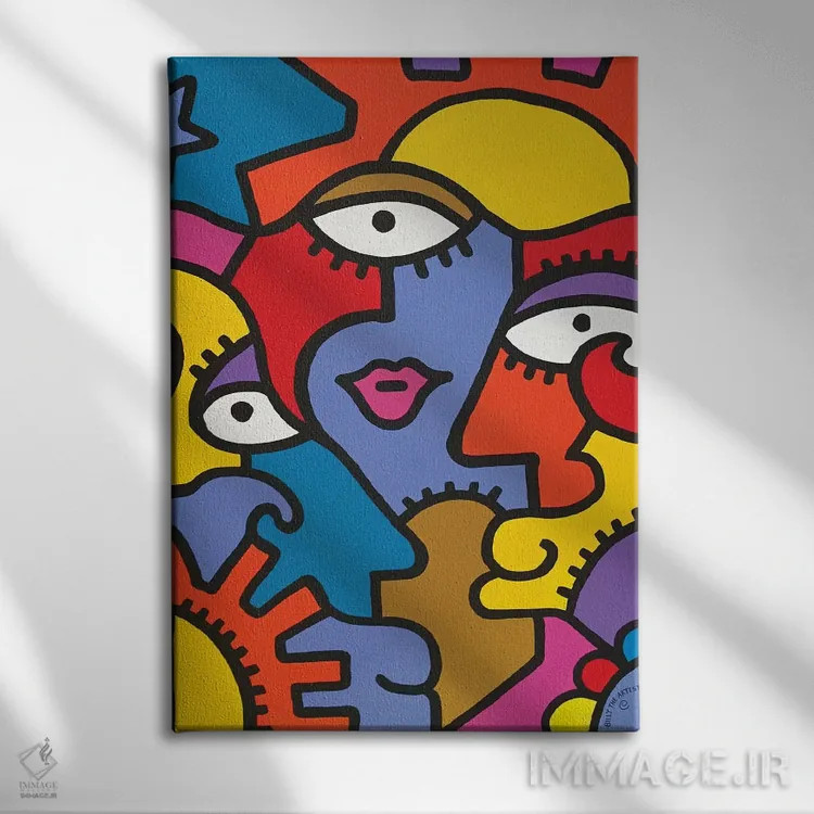 تابلو دکوراتیو اسپولتو اثر بیلی آرتیست - نمای روبهرو روی دیوار
