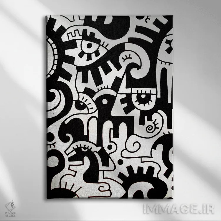 تابلو دکوراتیو تفکر اثر بیلی آرتیست - نمای روبهرو روی دیوار