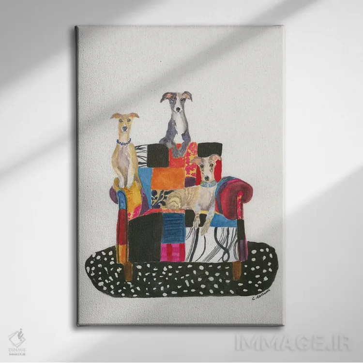 تابلو دکوراتیو شب فیلم اثر کانی کالم - نمای روبهرو روی دیوار