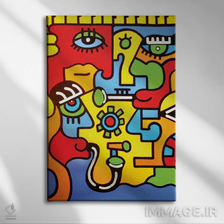 تابلو دکوراتیو مونترو اثر بیلی آرتیست - نمای روبهرو روی دیوار