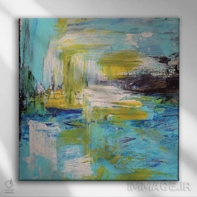 تابلو دکوراتیو عصر تابستان اثر رباورهاا کریستوا - نمای روبهرو روی دیوار