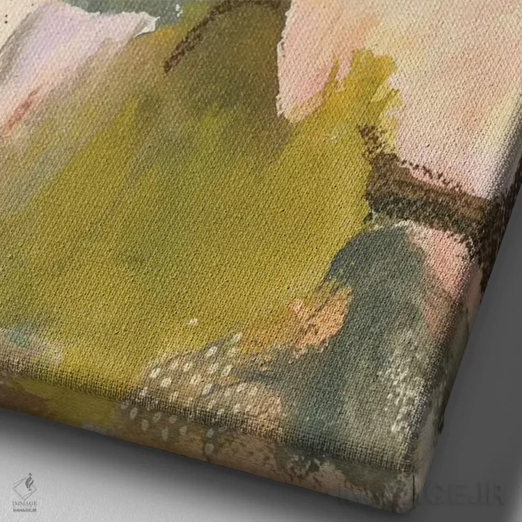 تابلو دکوراتیو ای دل من اثر کانی کالم - نمای نزدیک بافت بوم