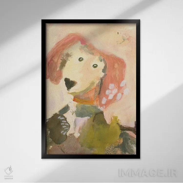 تابلو دکوراتیو ای دل من اثر کانی کالم - نمای قابدار مشکی