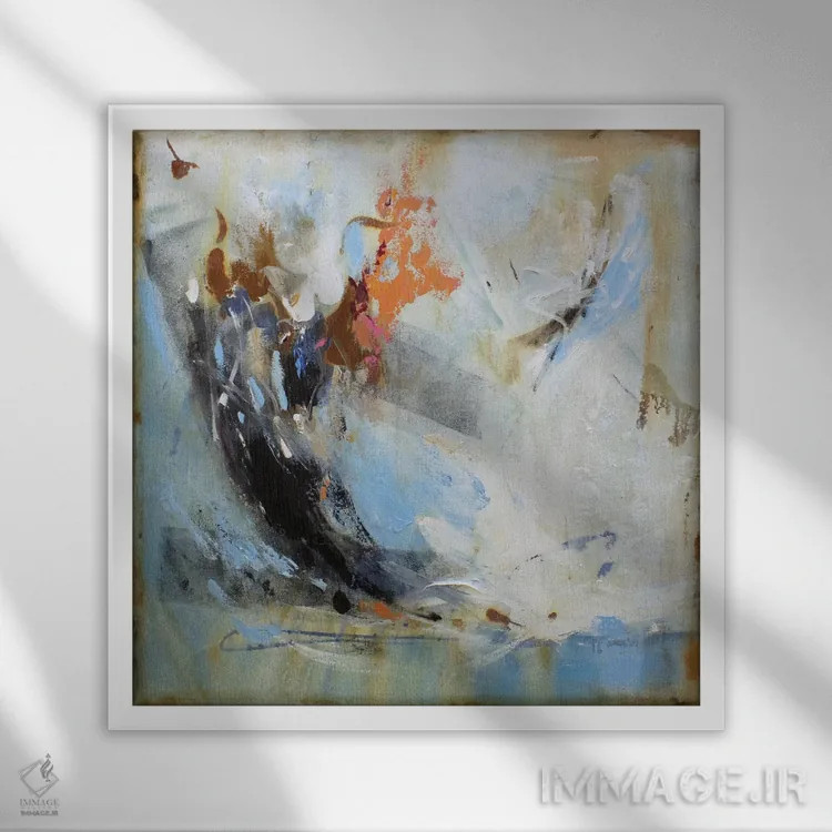 تابلو دکوراتیو شور یک اثر رباورهاا کریستوا - نمای قابدار سفید