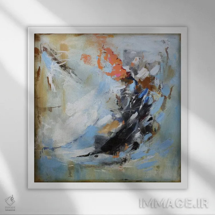 تابلو دکوراتیو شور دو اثر رباورهاا کریستوا - نمای قابدار سفید