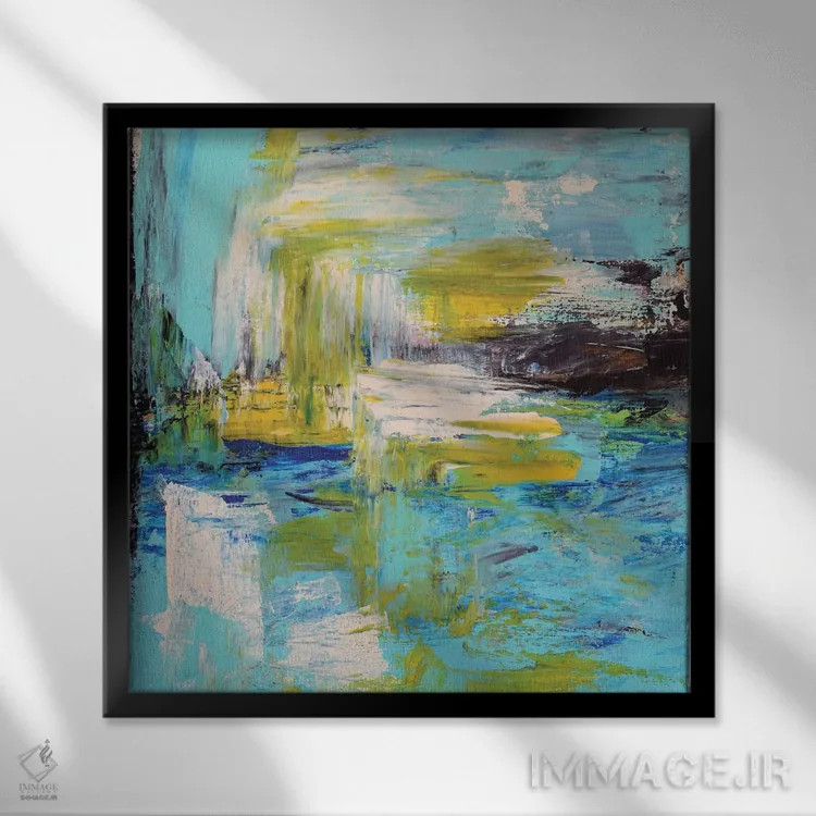 تابلو دکوراتیو عصر تابستان اثر رباورهاا کریستوا - نمای قابدار مشکی